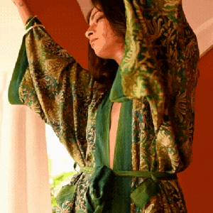 If Saris Could Talk Maxi Kimono- Tawny Paisley from Loft & Daughter