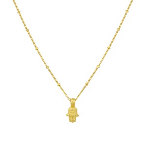 Tiny Hamsa Choker Gold Vermeil from Loft & Daughter