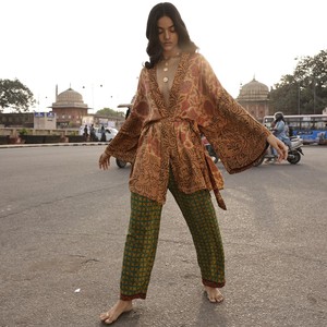 If Saris Could Talk Kimono- Sunset Floral from Loft & Daughter