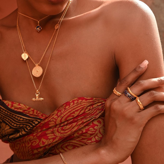 Secret T-Bar Amulet Gold Vermeil from Loft & Daughter