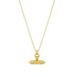 Secret T-Bar Amulet Gold Vermeil from Loft & Daughter