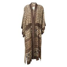 If Saris Could Talk Maxi Kimono- Sacred Earth B via Loft & Daughter