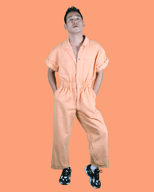 DANNY orange – boiler suit from logocomo