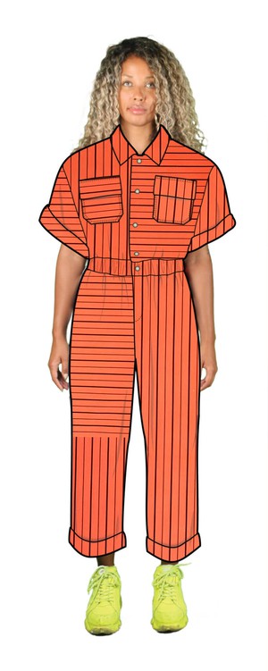 Made-to-order! Orange Pinstripe! from logocomo