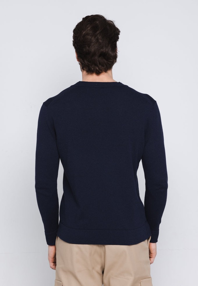 FINEST COTTON SWEATER MEN | Dark Blue from Loop.a life