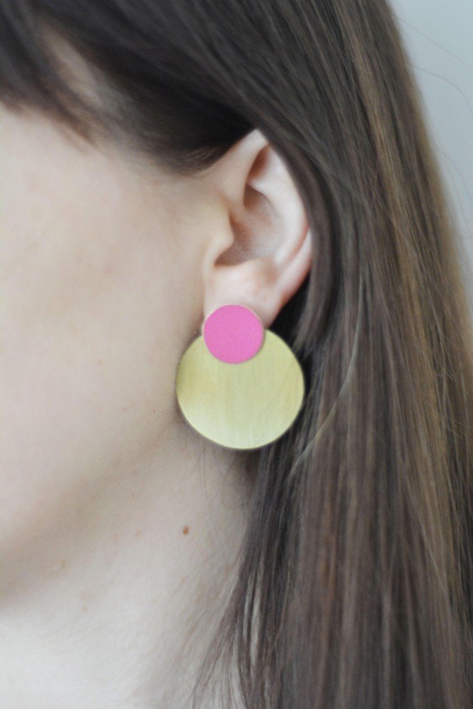 LIS Exclusive Coloured Round Statement Earrings from Lost in Samsara