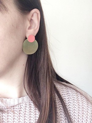 LIS Exclusive Coloured Round Statement Earrings from Lost in Samsara