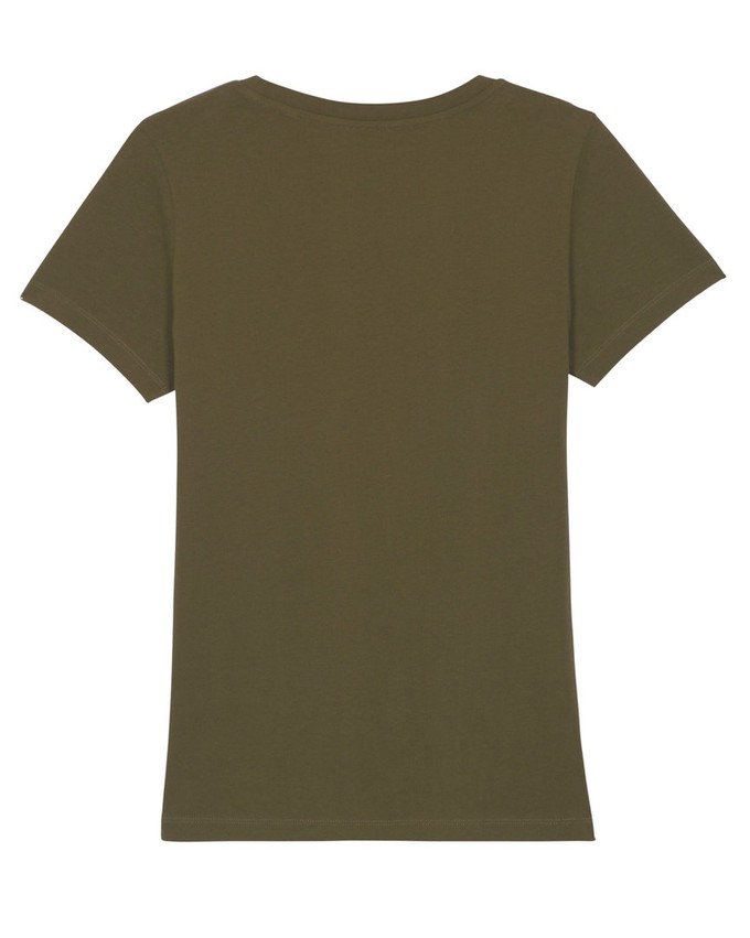 Yara T-shirt dames biologisch katoen - British khaki - maat M from Lotika