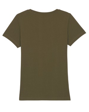 Yara T-shirt dames biologisch katoen - British khaki - maat M from Lotika