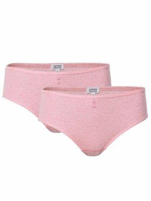 Dames slips 100% katoen Rasina 2-pack - roze from Lotika