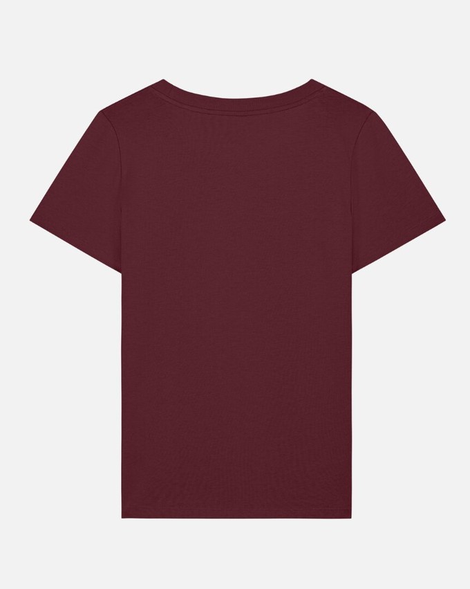 Lotika dames T-shirt Elin biologisch katoen - burgundy from Lotika