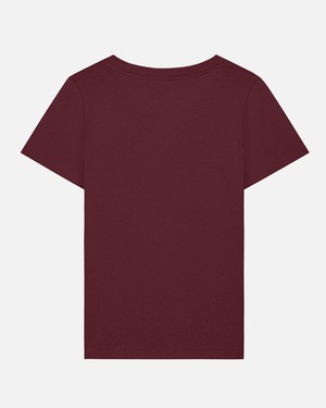 Lotika dames T-shirt Elin biologisch katoen - burgundy from Lotika