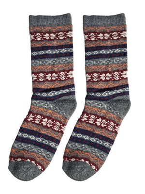 Alpaca sokken met motief fiesta - grijs from Lotika