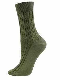 Ewers katoenen sokken dames ribbed - olijfbruin via Lotika