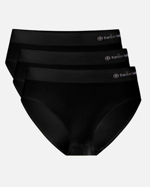 Bamboe slip naadloos Belle 3-pack - zwart from Lotika