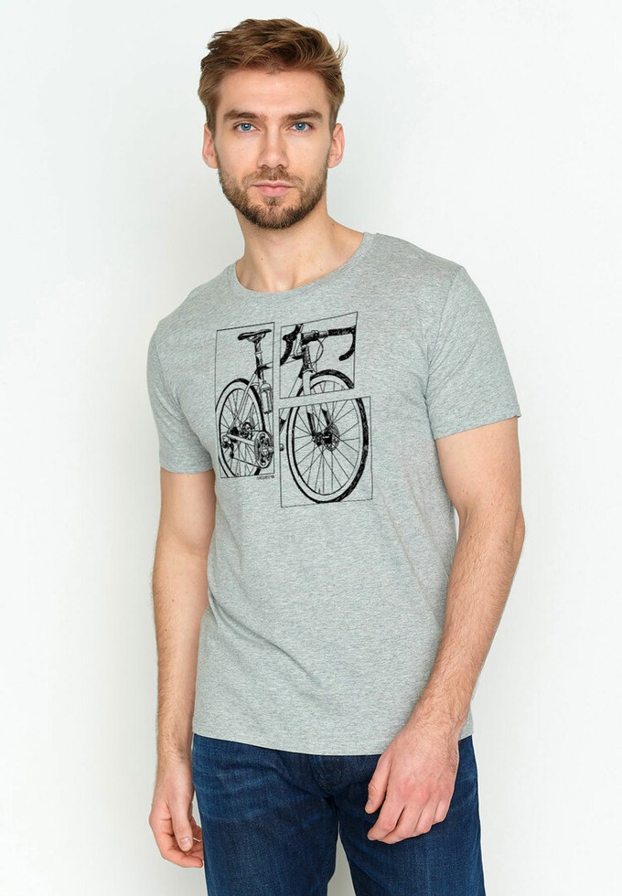 Greenbomb - T-shirt bike cut - heather grey from Lotika