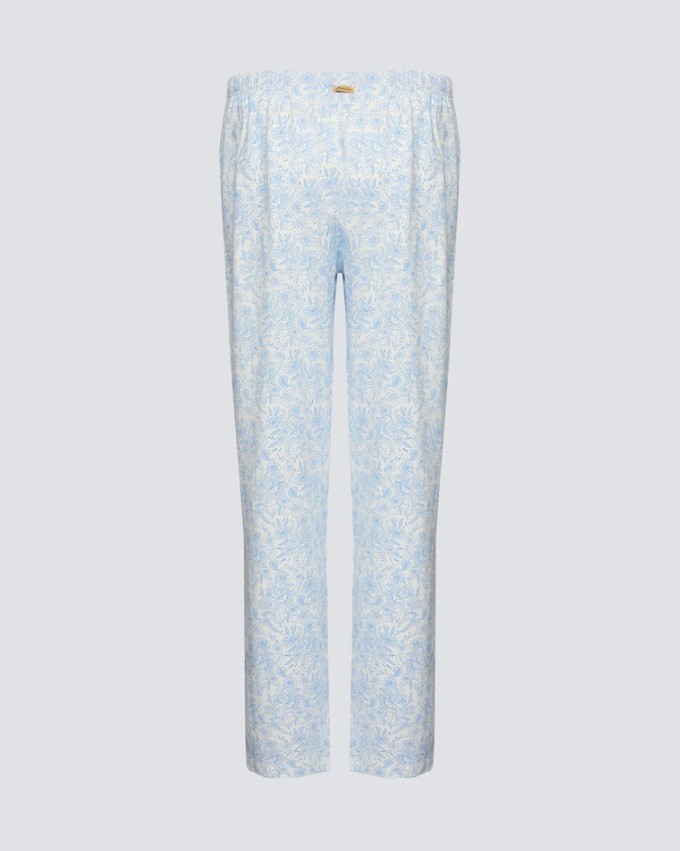 Comazo dames lange pyjamabroek katoen – lightblue from Lotika