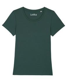 Yara T-shirt dames biologisch katoen - glazed green van Lotika