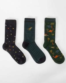 Thought sokken heren 3-pack - dinosaurus via Lotika