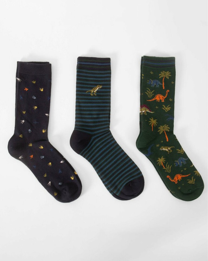 Thought sokken heren 3-pack - dinosaurus from Lotika