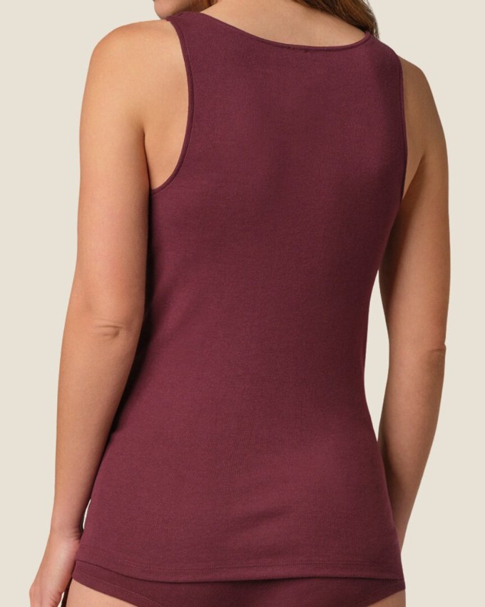 Comazo hemd brede bandjes 100% katoen – burgundy from Lotika