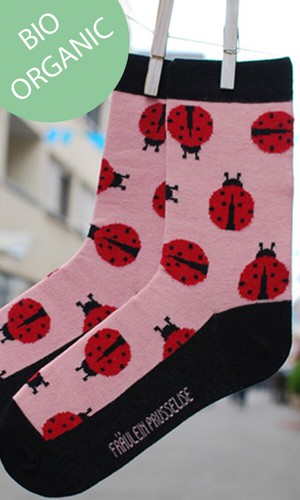 bio katoen sokken met lieveheersbeestjes from Lotika