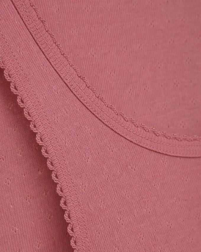 Comazo dames hemd brede bandjes 100% katoen – old rose from Lotika