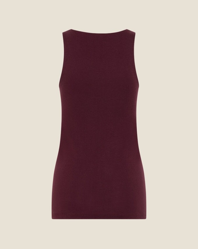 Comazo hemd brede bandjes 100% katoen – burgundy from Lotika