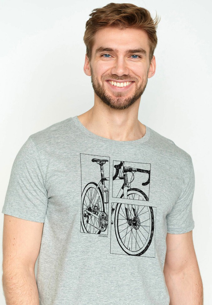 Greenbomb - T-shirt bike cut - heather grey from Lotika