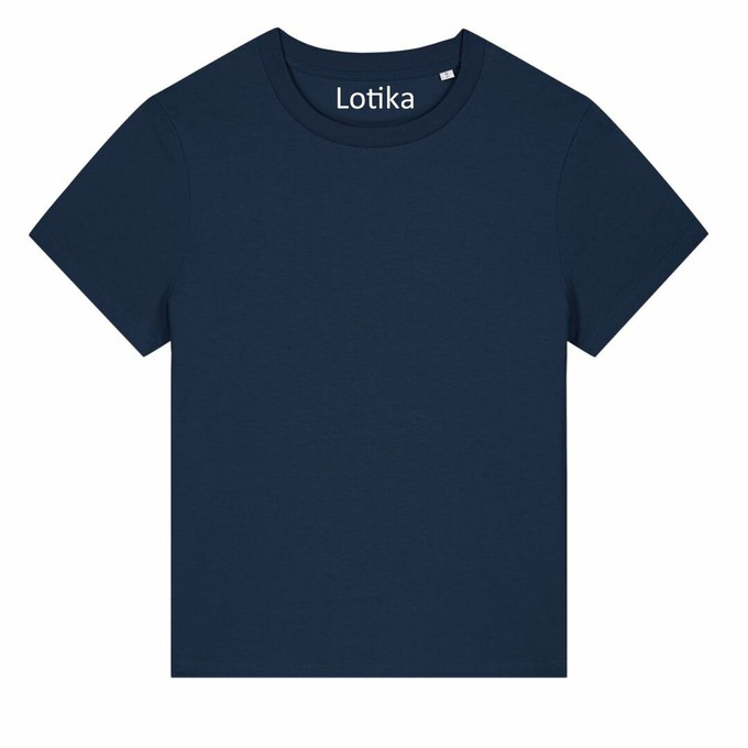 Saar T-shirt dames biologisch katoen - navy from Lotika