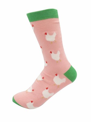 Bamboe sokken dames kippen - dusky pink from Lotika