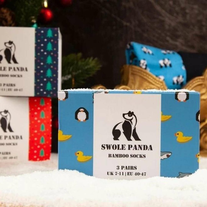 Swole Panda - heren sokken giftbox - animal from Lotika