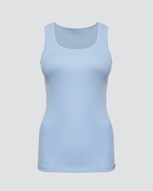 Comazo dames hemd brede bandjes 100% katoen – light blue from Lotika