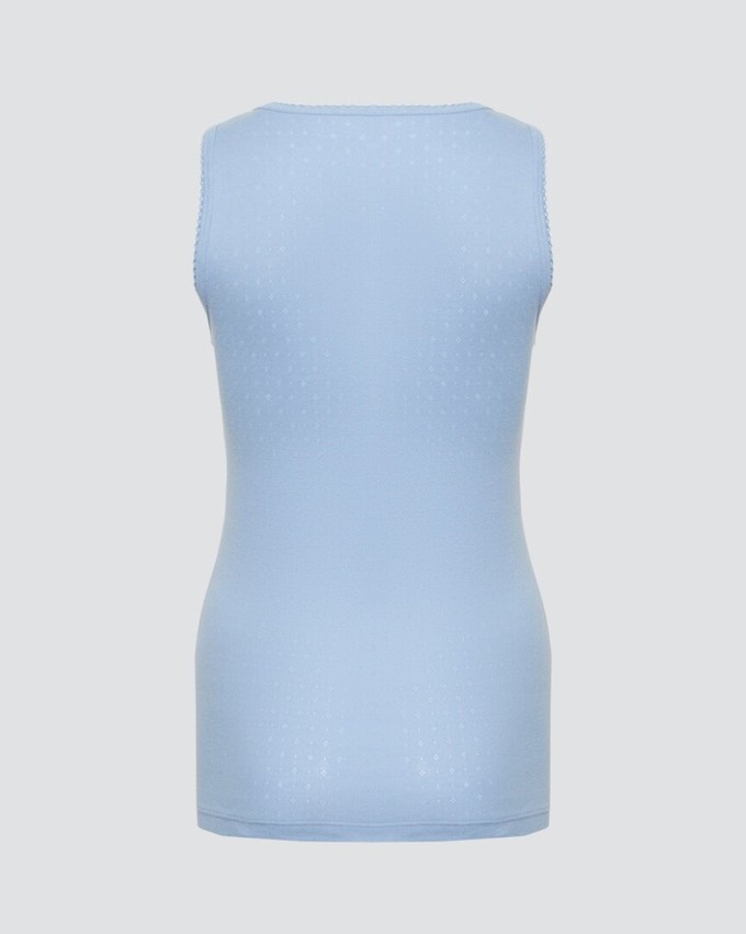 Comazo dames hemd brede bandjes 100% katoen – light blue from Lotika