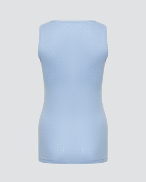Comazo dames hemd brede bandjes 100% katoen – light blue from Lotika
