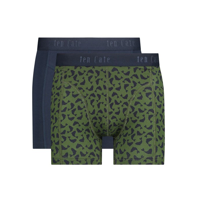 Ten Cate boxershorts biologisch katoen 2 - happy fish olive maat XXL from Lotika