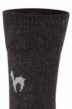 Apu Kuntur wollen alpaca sokken effen antraciet from Lotika