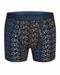 Greenbomb boxershort bike rows - navy via Lotika