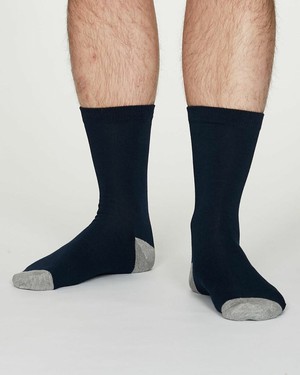 Thought bamboe sokken heren - navy from Lotika