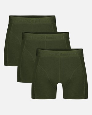 Bamboo Basics bamboe boxershorts Rico ton sur ton 3-pack - army from Lotika