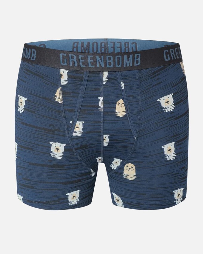 Greenbomb boxershort ijsbeer - blauw from Lotika