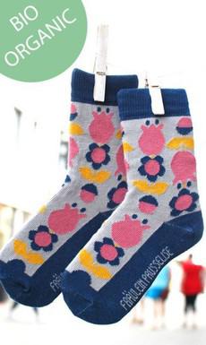 Bio-katoenen sokken met tulp via Lotika