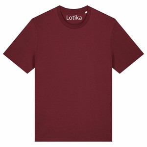 Juul T-shirt biologisch katoen - burgundy from Lotika