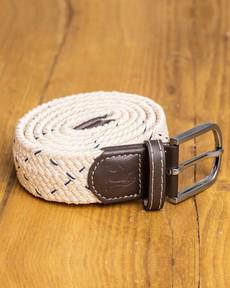 Swole Panda gevlochten riem - beige blauw via Lotika