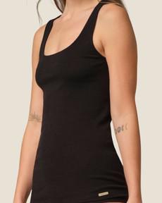 Comazo hemd brede bandjes 100% katoen – zwart via Lotika