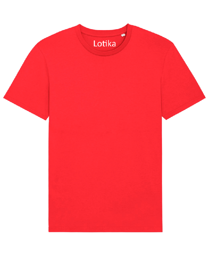 Daan T-shirt biologisch katoen go red - rood from Lotika