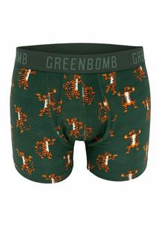 Greenbomb boxershort tijgers - groen via Lotika