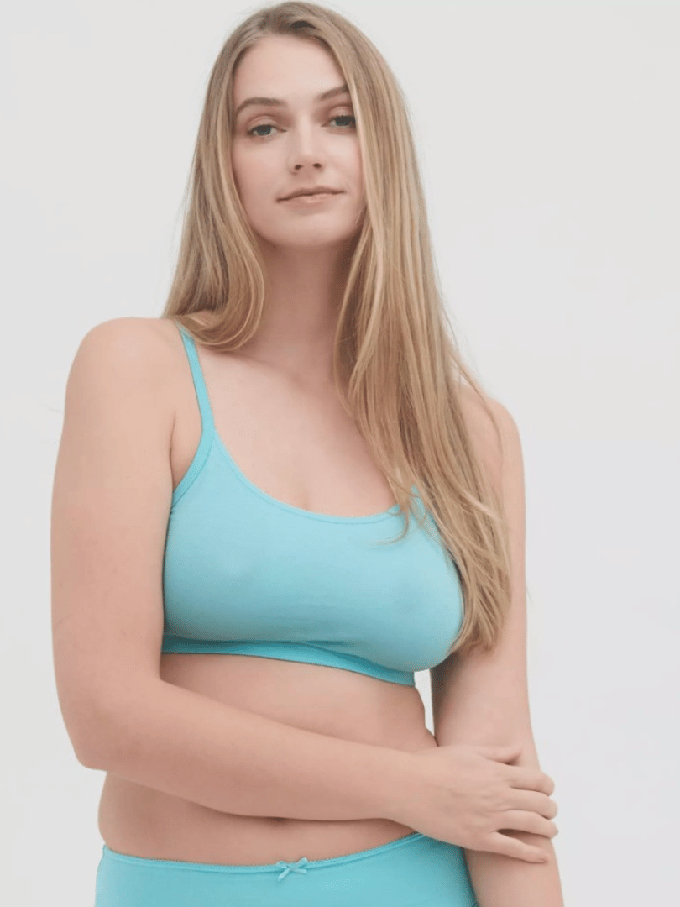 Living Crafts bustier bio katoen 2-pack - lagoon - maat L from Lotika