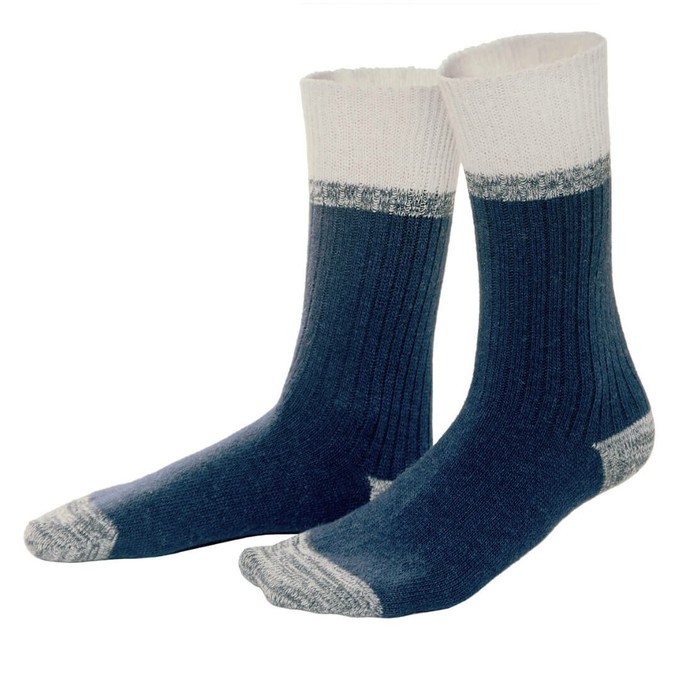 Living Crafts sokken wol met katoen Patrice - ink-blue 35-38 from Lotika