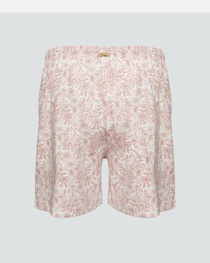 Comazo dames pyjamashort katoen – old rose print from Lotika